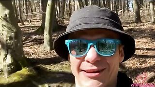 Vlog Chihuahua. A day with Kleomodel ended with outdoor action in the woods
