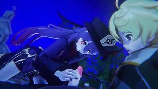 Hentai shortver of Hu Tao from Genshin Impact in 3D
