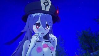 Hentai shortver of Hu Tao from Genshin Impact in 3D
