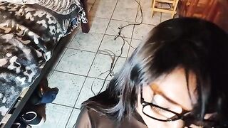 A cute model is engaged in gentle sex