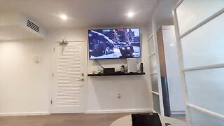 A hot game ended up in a hot, steamy session on the sofa