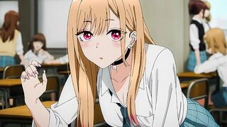 A beautiful girl, Marin Kitagawa, fucks with a guy in her schoolgirl uniform