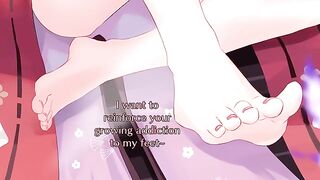Yae Miko's 5-minute climax promise with foot fetish twist (Hentai JOI)