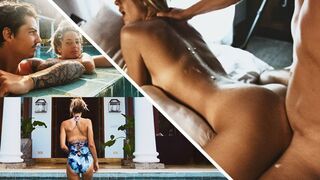 A couple enjoys sea sex and surf on their adventure, capturing every moment in a steamy vlog