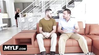 Mylf - Hot cougar welcomes hero with a big dick in the kitchen