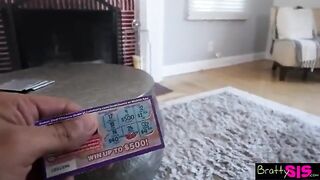 Petite sexy stepsis Myra Moans goes wild over stepbro’s huge dick - S33:E2