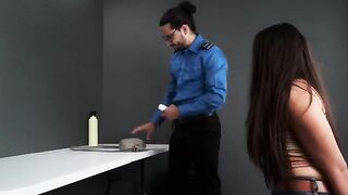 TSA agent found a naughty toy in the bag of a sexy Latina traveler, Jolla PR