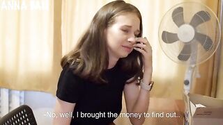 The postman delivered the wrong package to the house, and the girl was excited