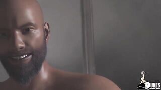 White girl gets her pussy railed by a black hung in an intense scene