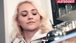 Petite teen Marilyn Sugar gets her pussy railed by a stranger