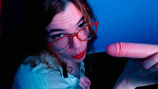 The teacher guides her student's hand to masturbate with ASMR roleplay