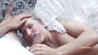 A couple enjoys a passionate and sensual intimate moment