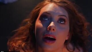 The girl is a real fury in bed, passionately and violently fucking