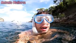 I was sailing with my friends when we saw a mermaid porn star