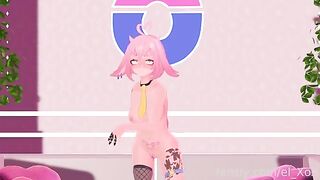 A VTuber experiences something new with her butt for the first time