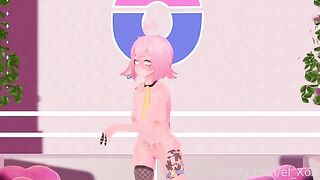 A VTuber experiences something new with her butt for the first time