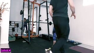 A personal trainer gets fucked by his Argentinian student in this hot scene