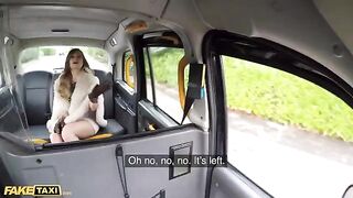 A cute girl got into the taxi and agreed to have sex for free