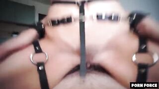 Petite teen gets used as a sex toy in an intense scene