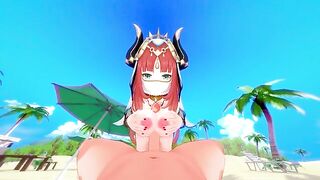 The beautiful girl Nilou fucks passionately in Genshin Impact