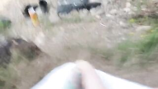 Babe fucked on the beach by a stranger in a risky encounter