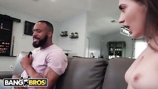 Petite teen Sera Ryder gets her pussy pounded by a huge black cock