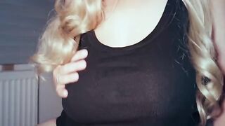 Slapping boobs and having sex at night is something I enjoy. The ending is on my chest