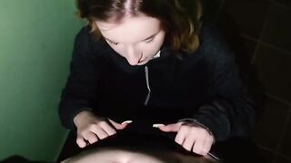 A cute girl has sex in the entrance with her boyfriend, showcasing real passion