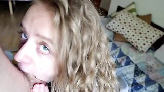 What makes you shake? A hot girl shows what she can do with her mouth