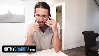 Pervert StepGrandpa punished sex-starved stepdaughter Britt Blair