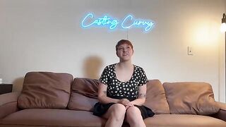 Curvy casting with big titty art hoe audition