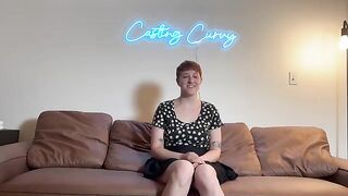 Curvy casting with big titty art hoe audition