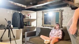 Skinny girl Gina Gerson fucked hard by a huge dick at home