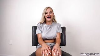 A big-breasted teen is made to engage in passionate sex