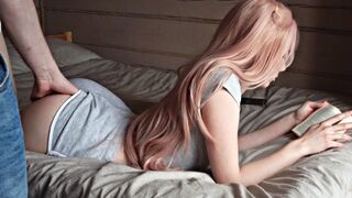 The cute girl agreed to have sex for a couple of minutes with me