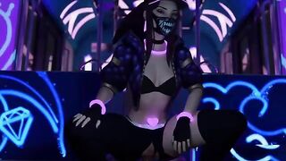 Hentai League of Legends compilation with Ahri and Akali in 3D