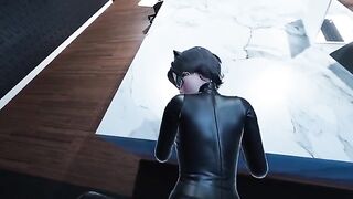 Catwoman Pov in the office, where she uses her seductive skills to get what she wants