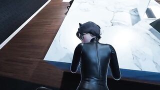 Catwoman Pov in the office, where she uses her seductive skills to get what she wants