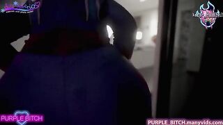 Purple Bitch and Sia Siberia fuck each other with a big strap-on dildo