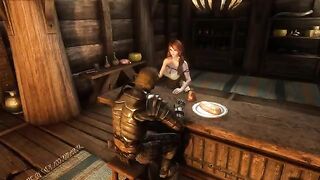 The traveler had to have sex with the owner of the tavern in Skyrim