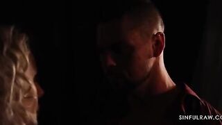 The wife is cheating on her husband in a passionate gallery
