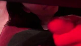 College girl gets her pussy filled with cum at a party