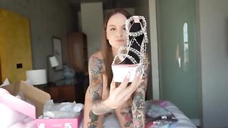 I tried on this see-through lingerie and it drove me crazy, Natasha Kirsten!