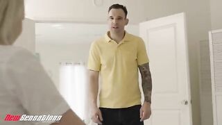 The guy roughly fucked his boss's daughter, the young Britt Blair
