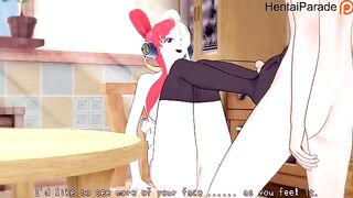 Uta performs with her one piece in a passionate adult show