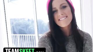 Whitney Westgate gets her neighbor's dick wet and cumms on her tits