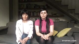 Two hot lesbian friends enjoy passionate and sensual sex with a strapon