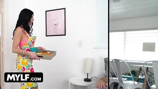 Piper Press, the perfect housewife, loves her daily tasks and sex