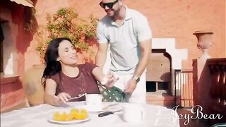 Anissa Kate is enjoying a passionate holiday with a well-endowed man