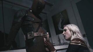 Deadpool fucks hot Captain Marvel in a steamy Wicked scene